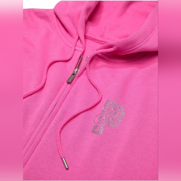 Victoria Secret Ivy Fleece Zip Hoodie. - Picture 3 of 4